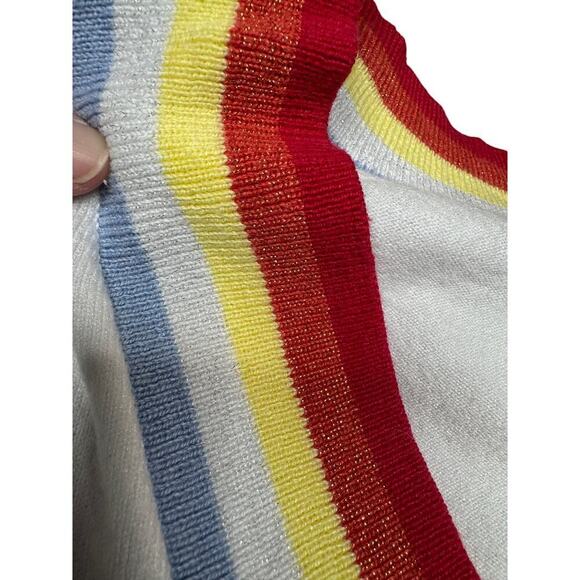 Madison Marcus Women's V Neck Rainbow Hem Sweater Size Large - Picture 7 of 7
